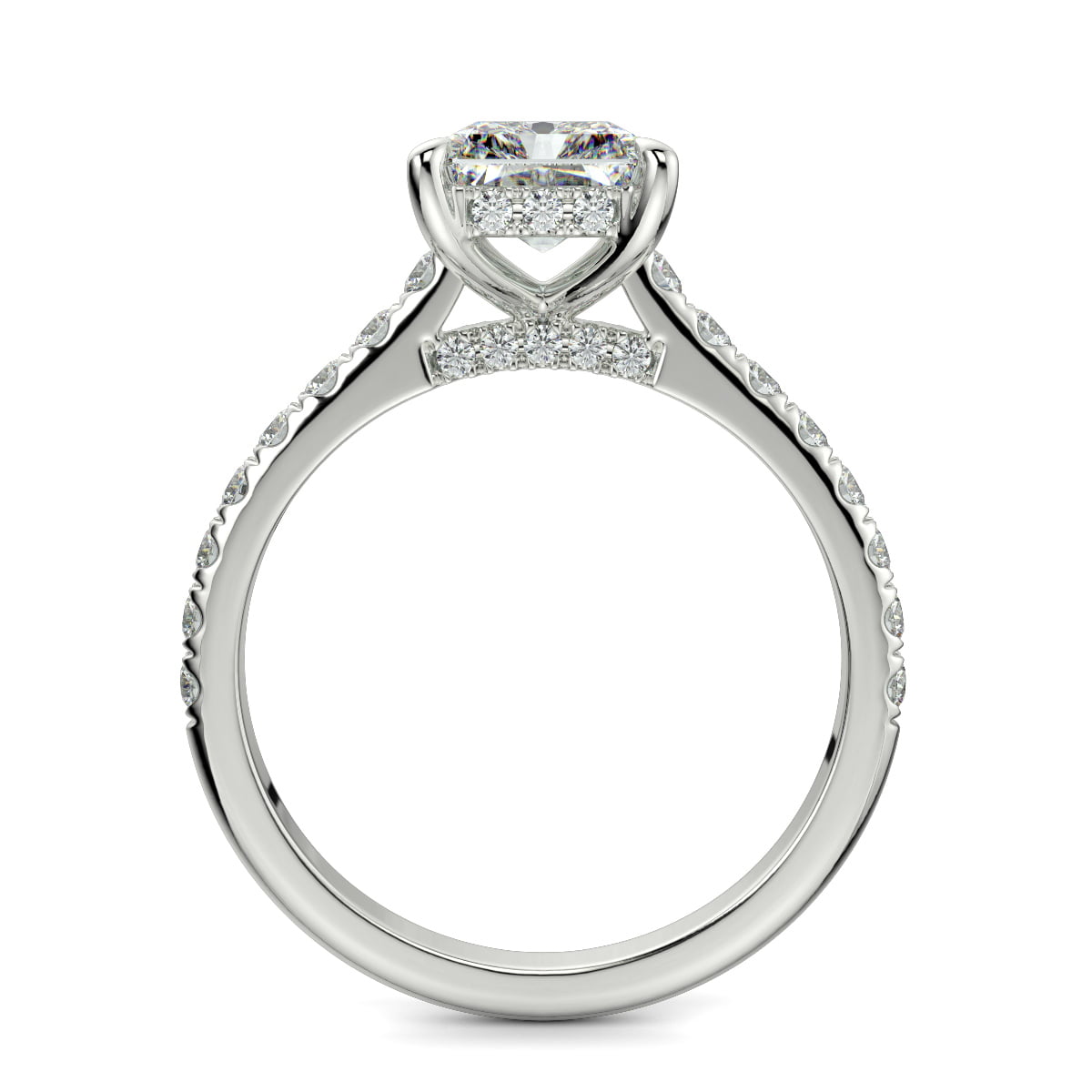2.8 Ct Radiant Cut Diamond Engagement Ring VS2 D White Gold 14k | eBay