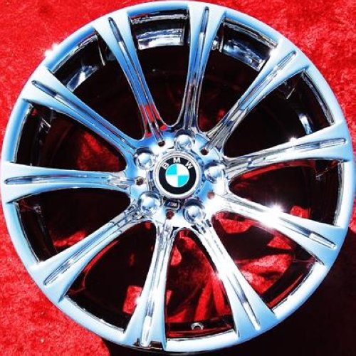 SET OF 4 CHROME 19" BMW M5 M6 E60 STYLE 166 OEM WHEELS RIMS 525i 545i ...