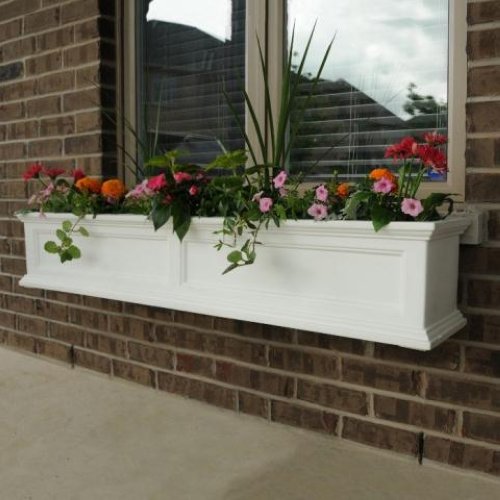 Mayne Fairfield Window Box Planter 4FT White 5823-W