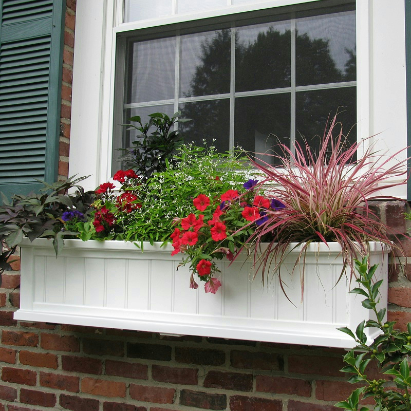 Mayne Fairfield Window Box Planter 4FT White 5823-W