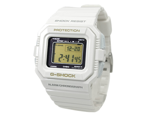 Casio watch band G-5500 C-7. G-shock white Resin strap.Original