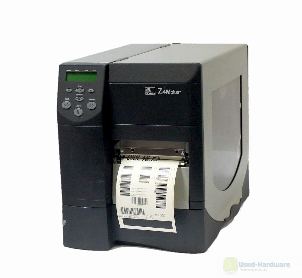 Zebra Z4M Plus Z4M00-3001-0020 Thermal Barcode Label Tag Printer