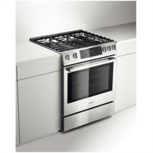 Bosch Benchmark 30 5 Sealed Burners Slide In Gas Range Stainless