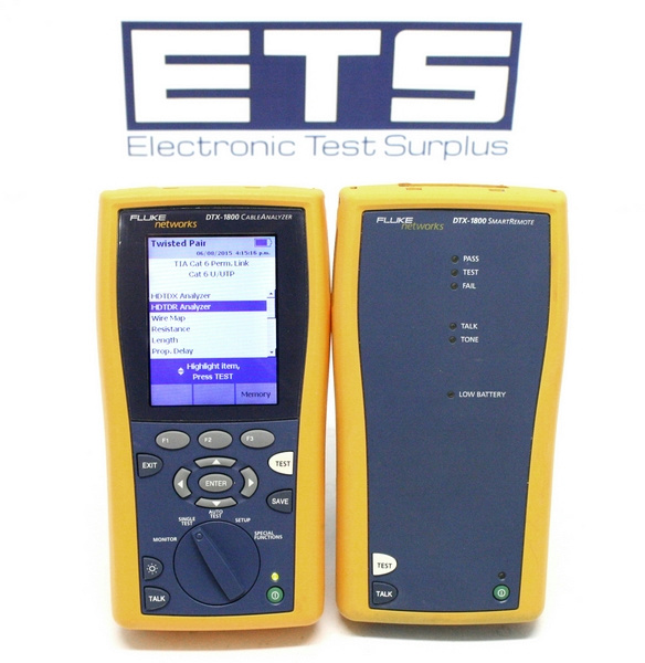 Fluke DTX-1800 Cable Analyzer DTX-MFM2 MM Fiber DTX-1800-M | eBay