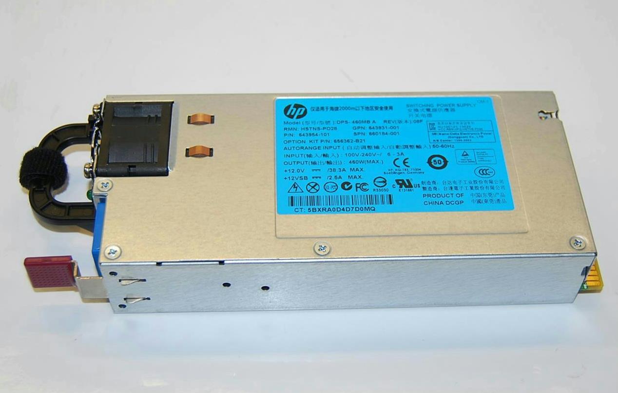 HP 660184-001 Platinum Plus Hot Swap 460W Switching Power Supply Free Ship