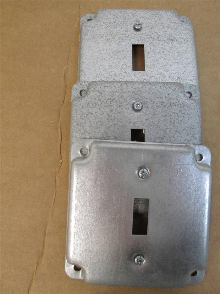 Lot of 11 Miscellaneous Mixed Square Box Outlet Covers & Openings