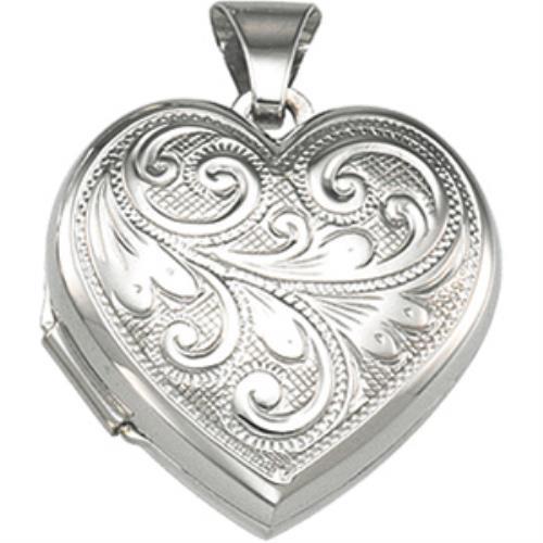 18mmX18mm 1.25g 925 Sterling Silver Heart Locket eBay