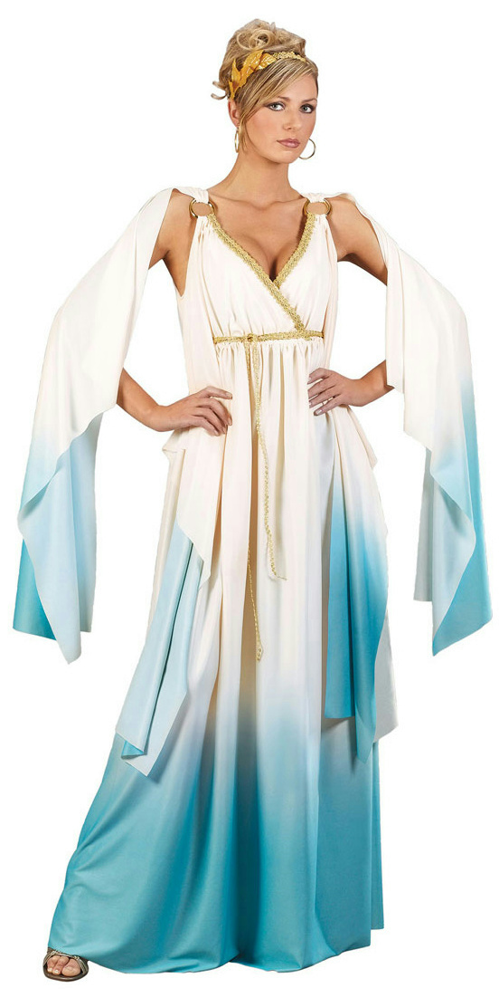 description greek roman goddess adult costume