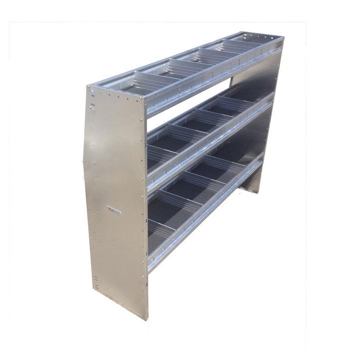 50 Height Wide Aluminum Angled Shelving Unit 48 Height Wide Aluminum Angled Shelving Unit For Fullsize Vans
