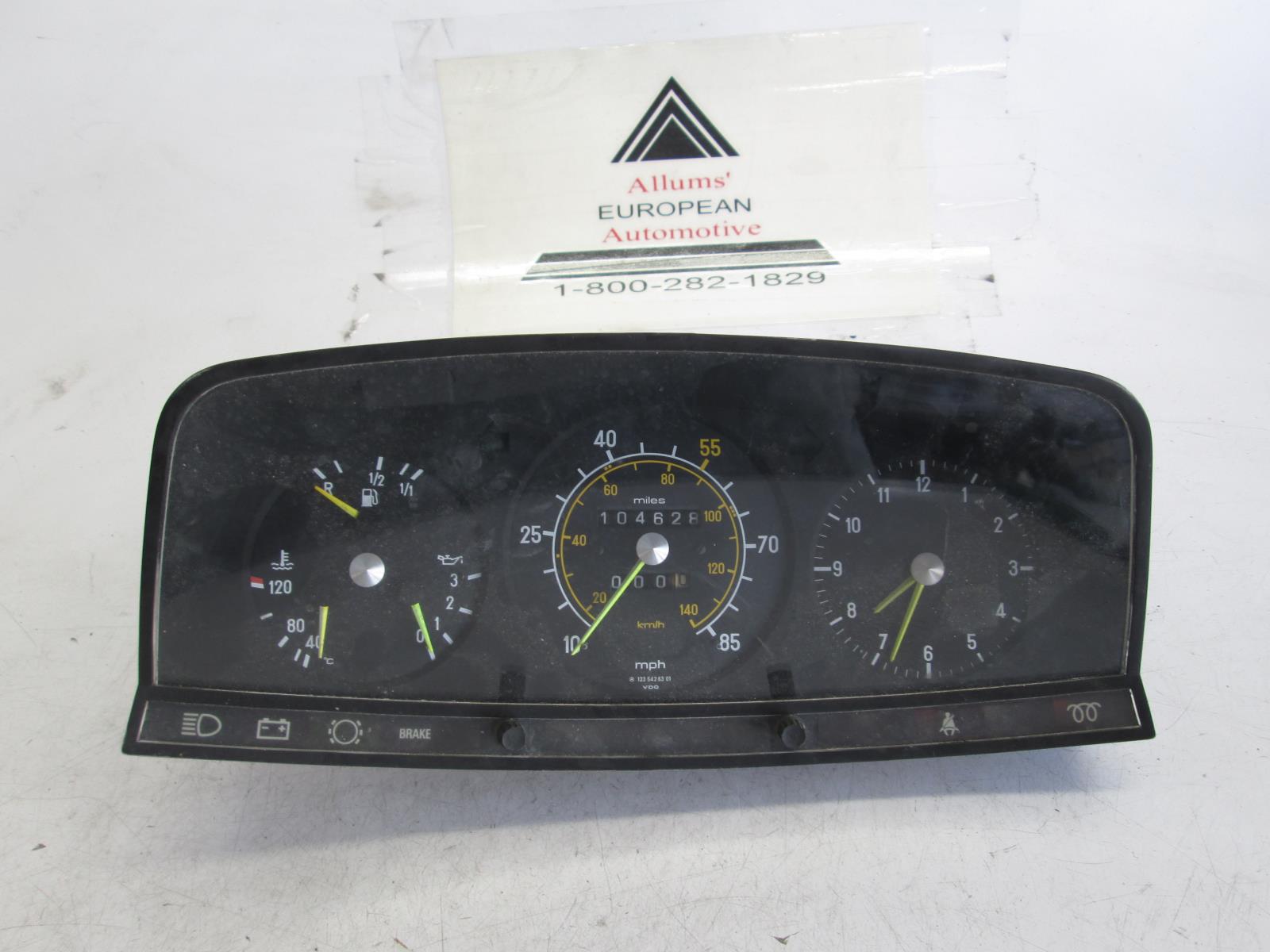 Mercedes w123 instrument cluster lights