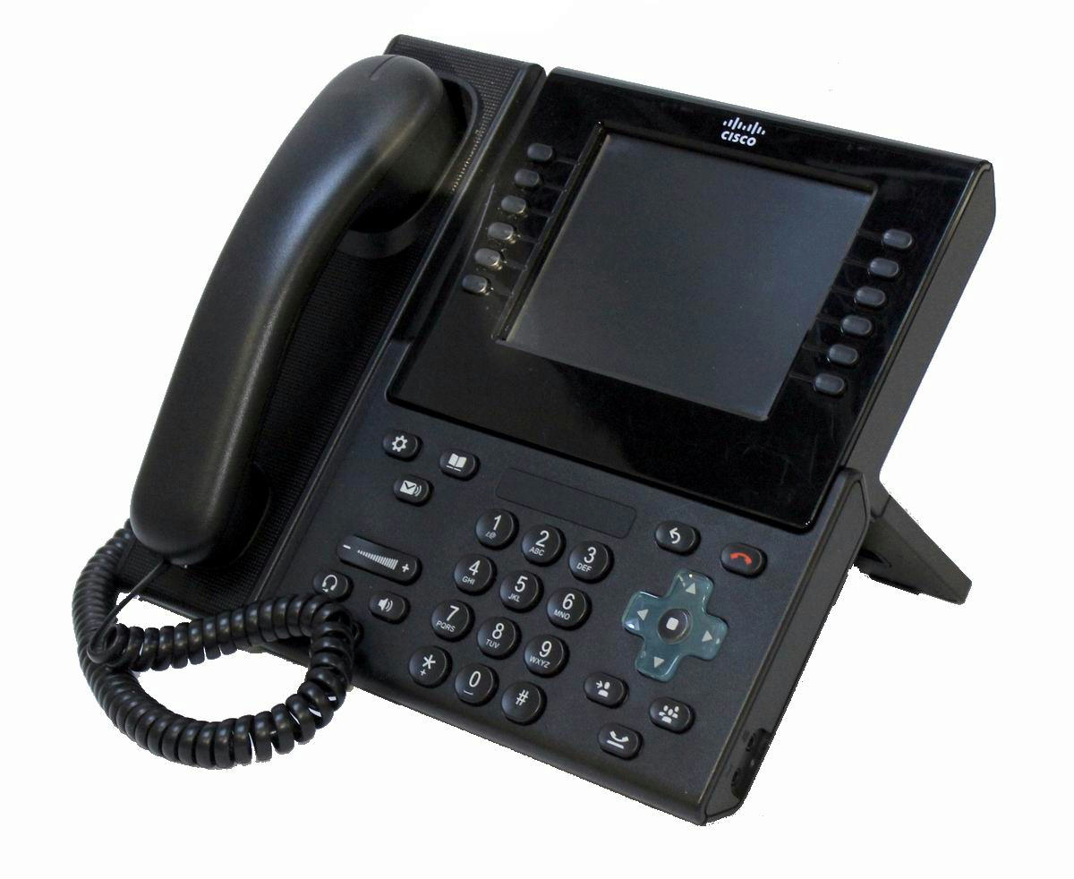 Cisco CP-9971-C-K9 Unified IP Phone 6 Line Colour USB SIP w// CP-CAM-C /& Stand