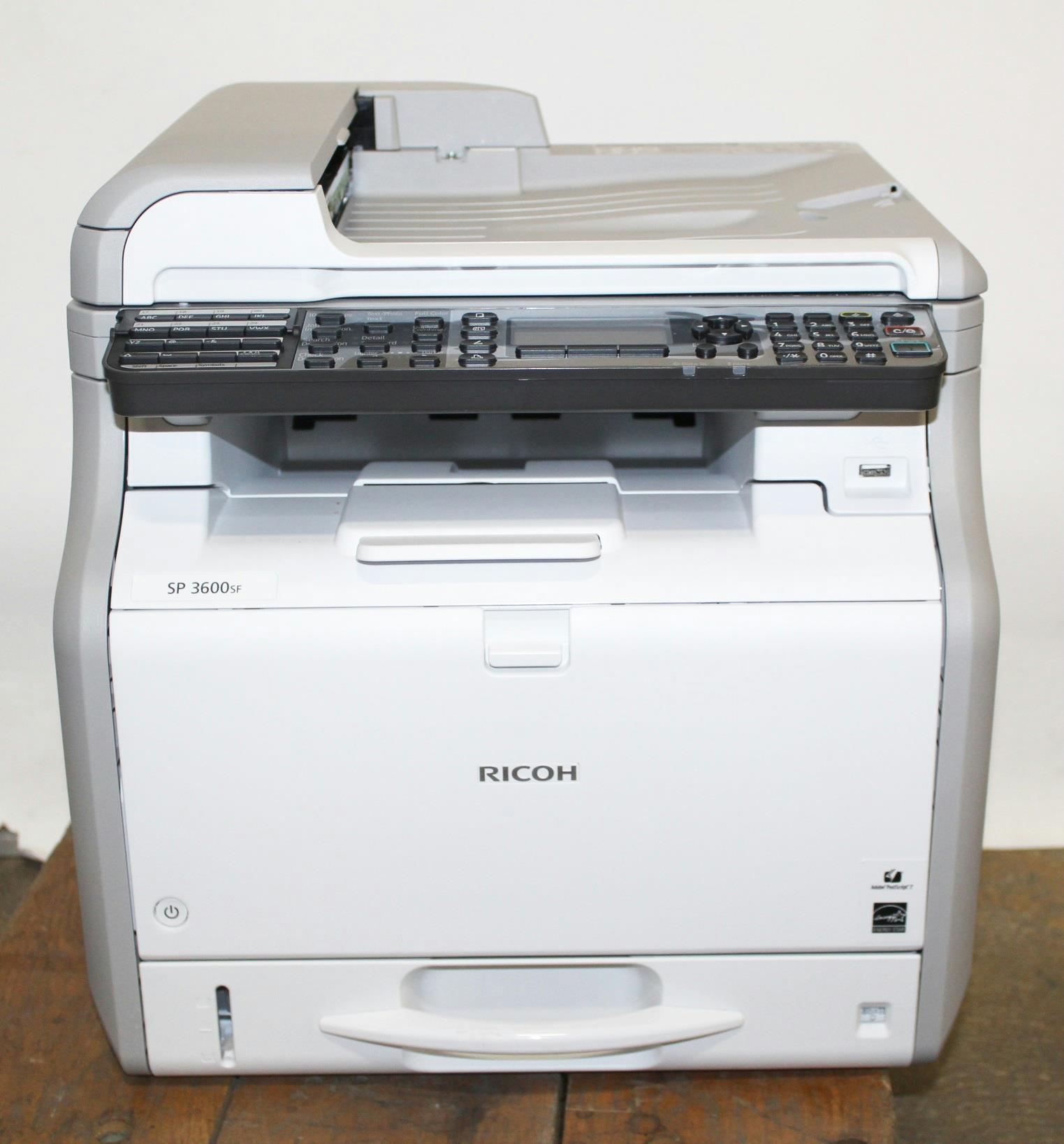 Ricoh sp 3600sf программа для сканирования