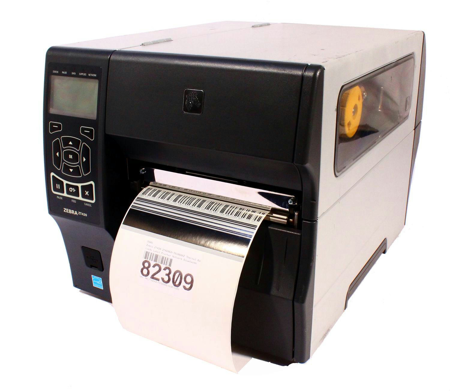 Zebra ZT420 ZT42062 T010000Z Thermal Barcode Label Printer Network 