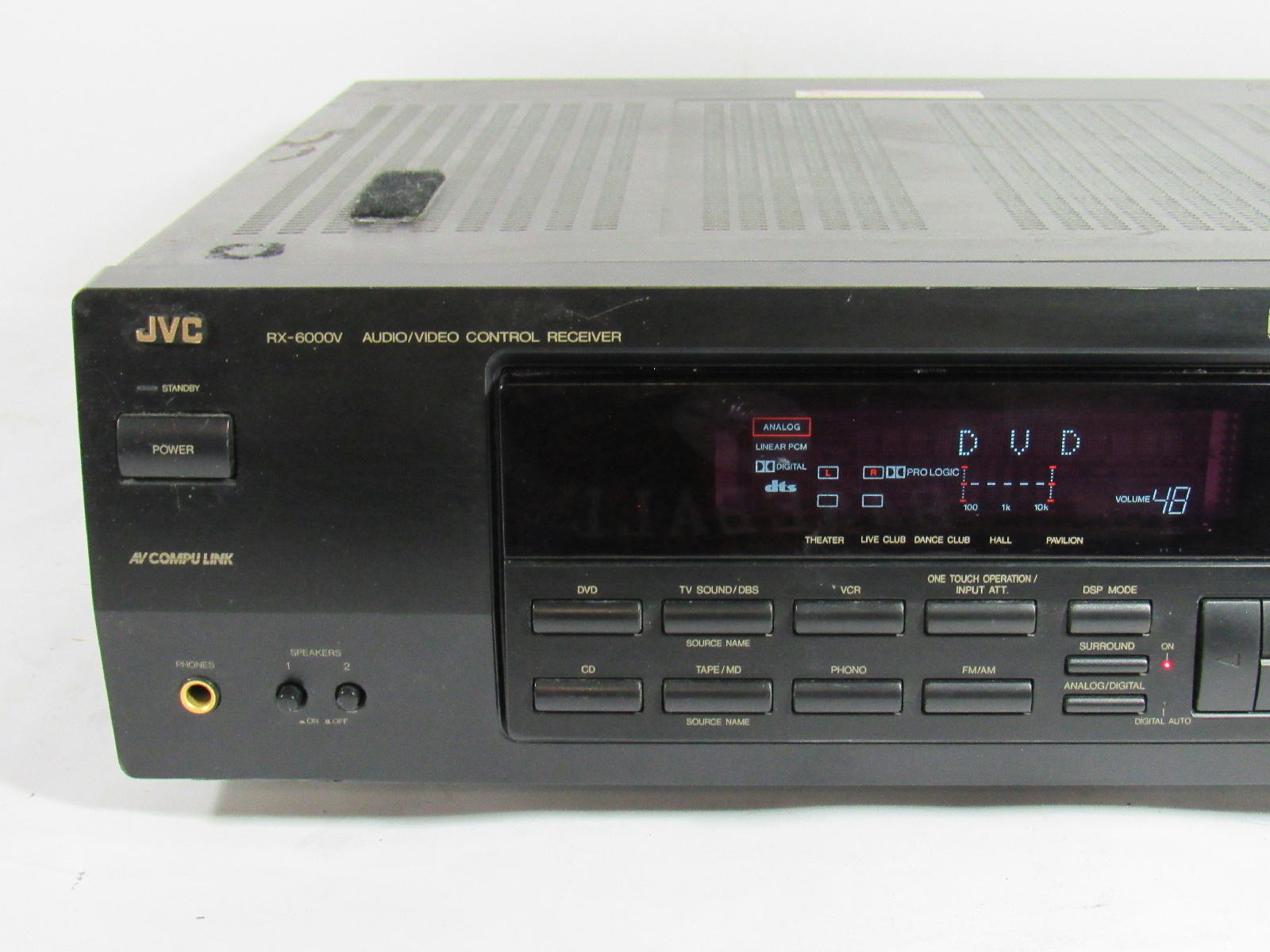 JVC RX-6000v Audio/Video Control Surround Sound Receiver AV Compu Link