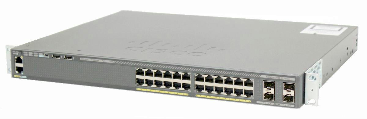 Cisco WS-C2960X-24PS-L Catalyst 2960-X 24-Port 10/100/1000 PoE 4x