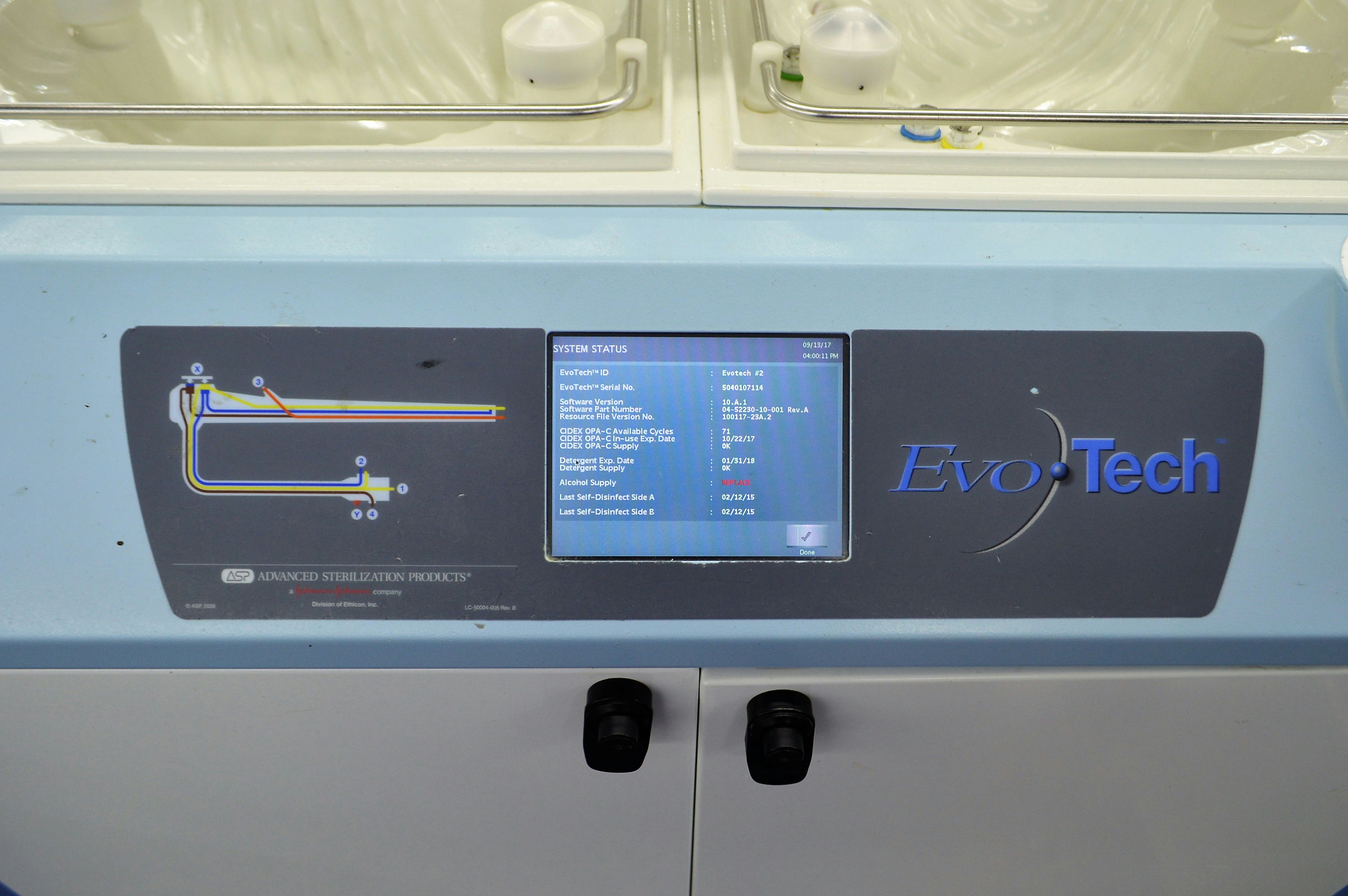 Advanced Sterilization ASP Endoscope Washer Cleaner Reprocessor Evotech