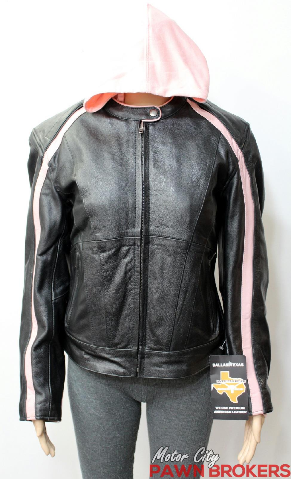 Milwaukee Leather Pink Hooded Removable Lining Women S Motorcycle