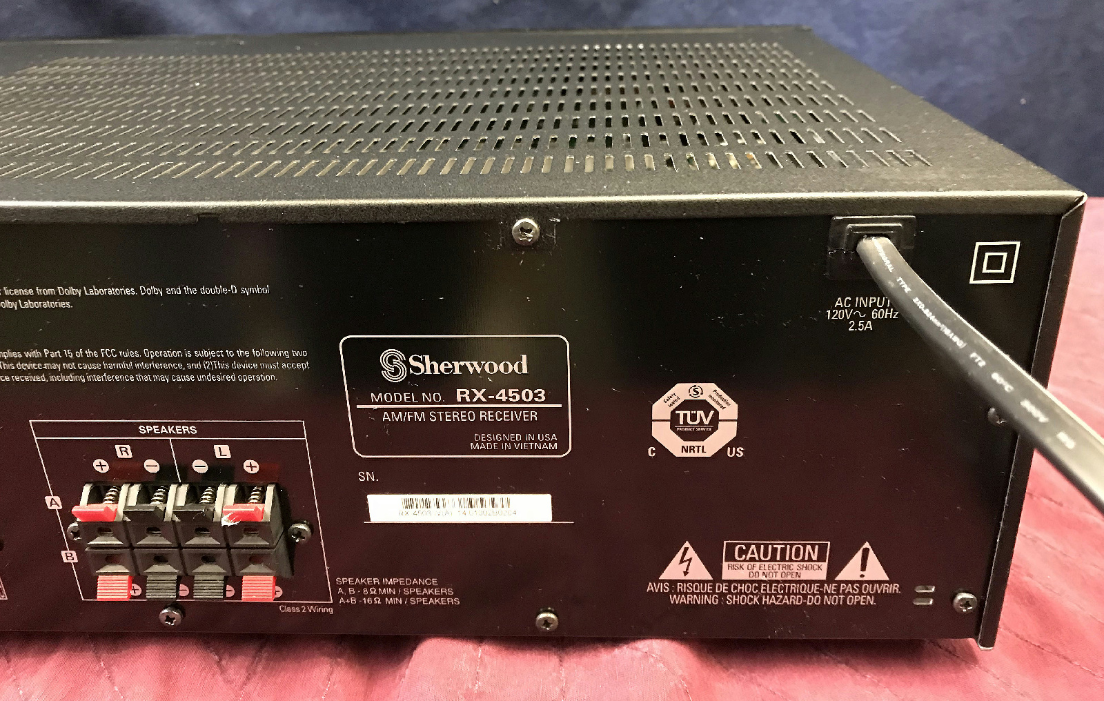 Схема sherwood rx 4109