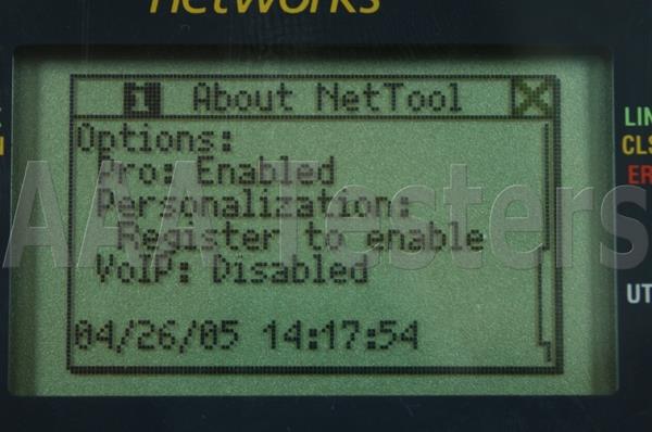 Fluke Networks NetTool 10/100 Network Connectivity Tester w/ PRO Option