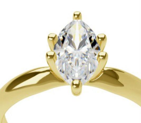 3.00 CT MARQUISE CUT  ENGAGEMENT SOLITAIRE RING 14 KARAT YELLOW GOLD