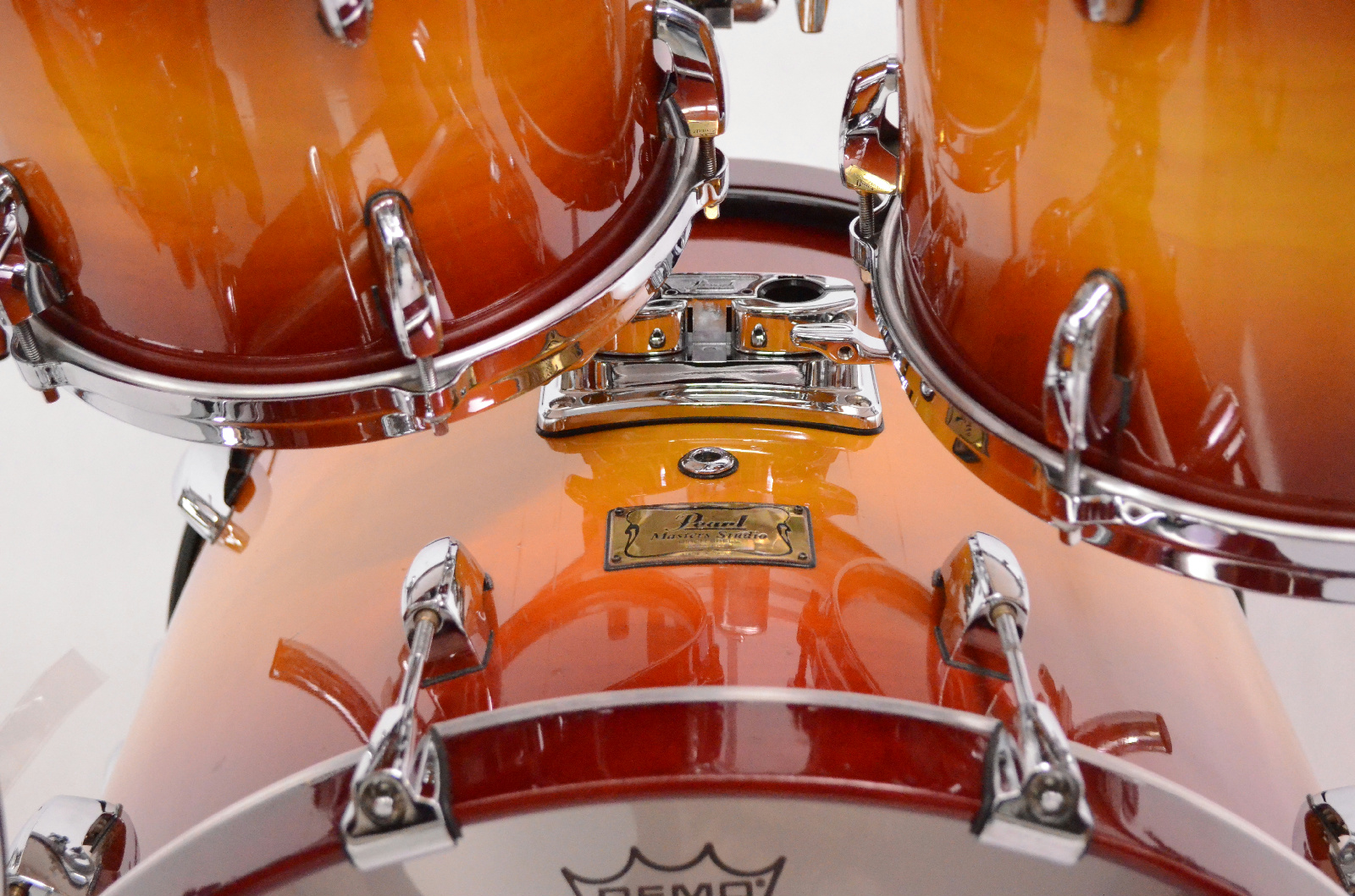 Pearl Master Studio Series 7Piece Birch Drum Kit W/ Rack Virgil Donati