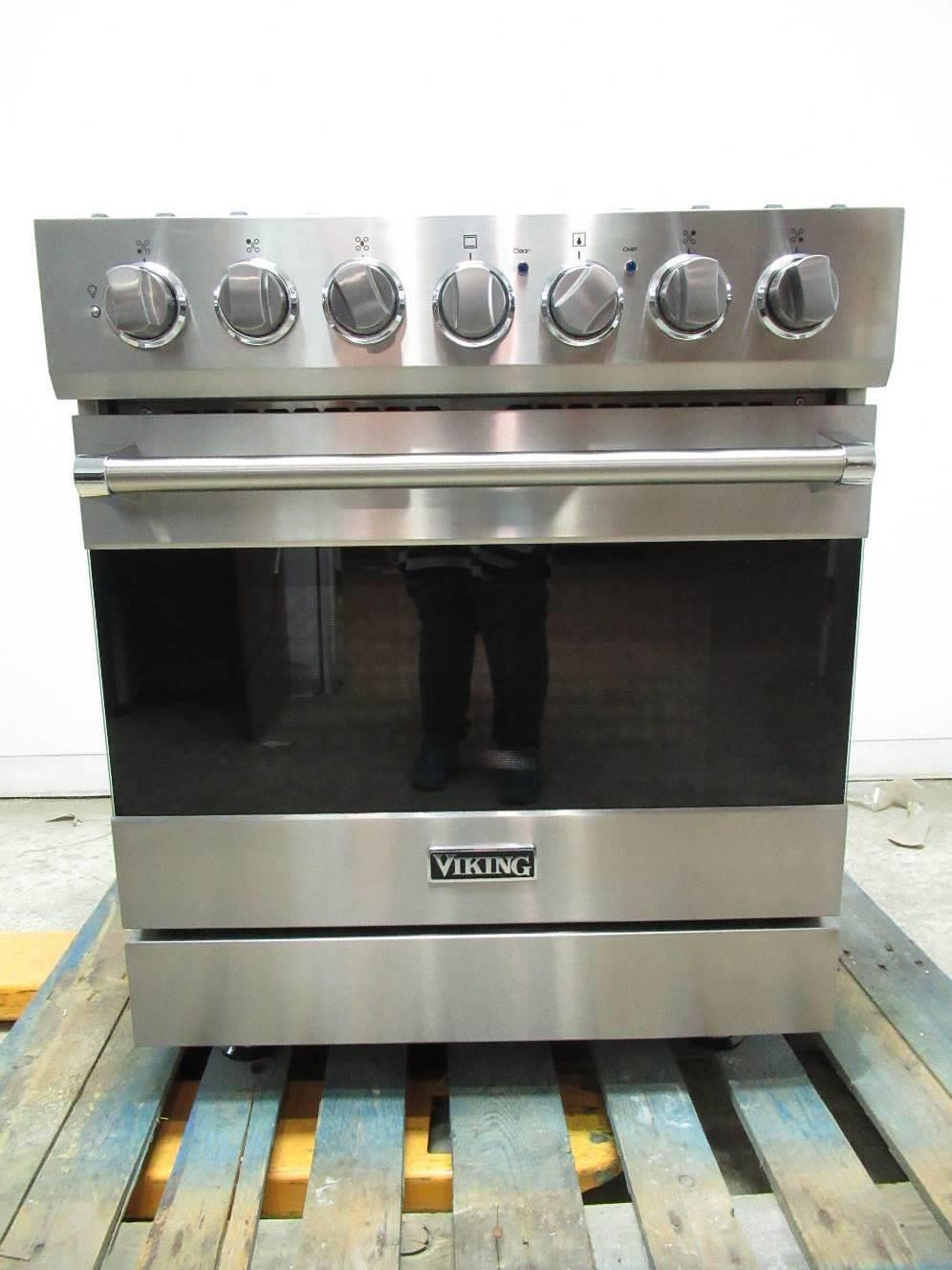 Viking 3 Series 30" 4.0 c.f 5 Sealed Burners Freestanding Gas Range
