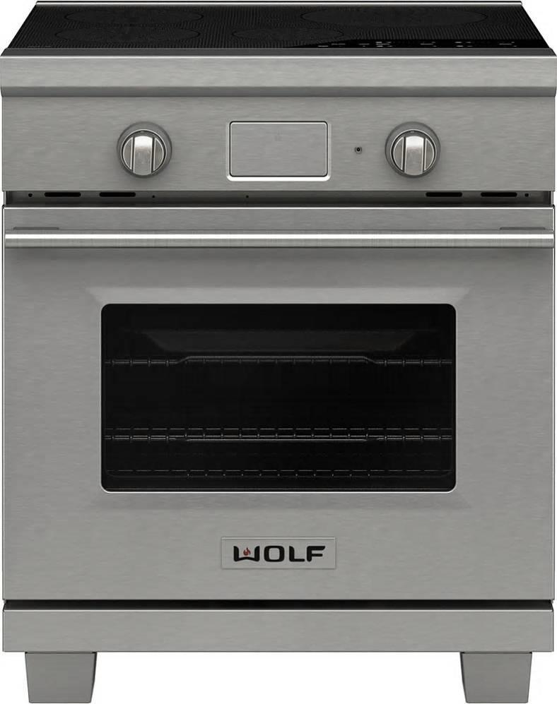Wolf 30" 4 Induction Zones Dual Convection Oven Induction Range