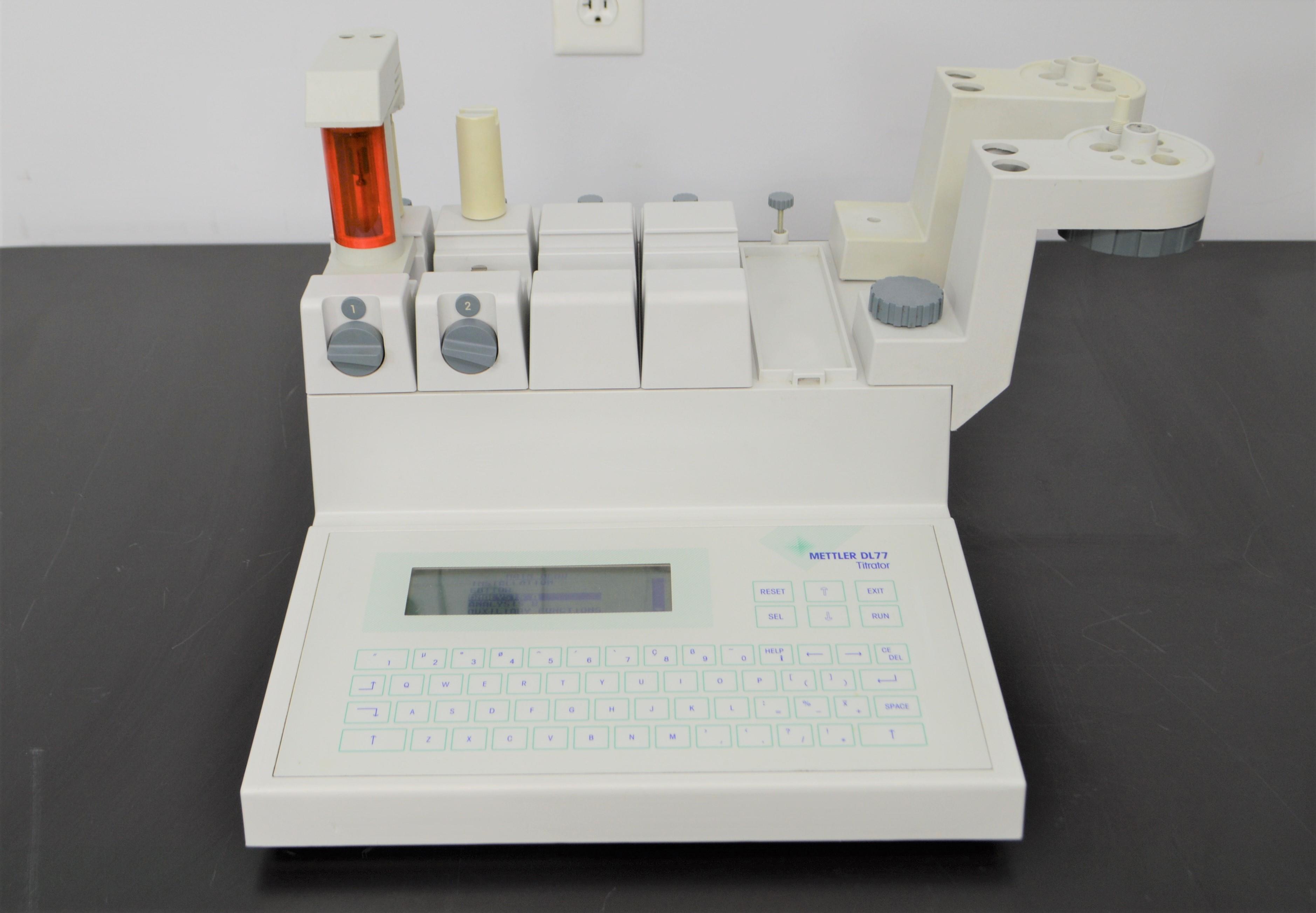 Mettler Toledo DL77 Automatic Titrator w/ Assorted Tubes & Accessories