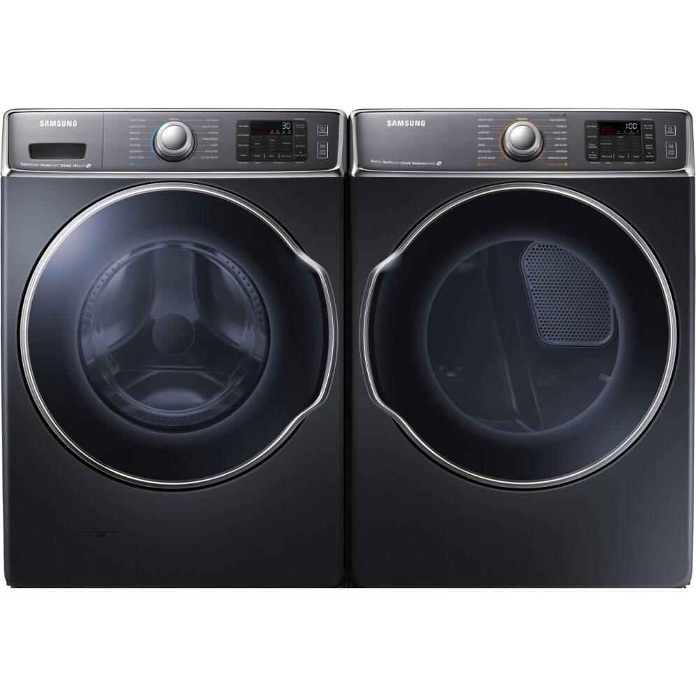 Samsung Onyx Front Load Steam Washer And Dryer Set WF56H9100AG