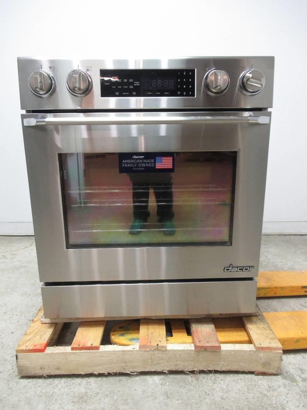 Details About Dacor Distinctive 30 Inch 4 8 Cu Ft Convection Slide In Electric Range Dr30eis
