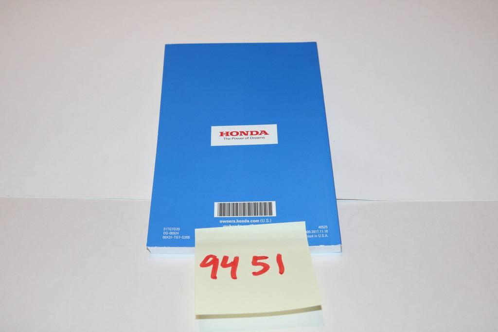 Owners Honda Com >> 18 2018 Honda Pilot Owners Manual Book Guide Set W Case 9451 Ebay Owners Honda Com >> 18 2018 Honda Pilot Owners Manual Book Guide Set W Case 9451 Ebay