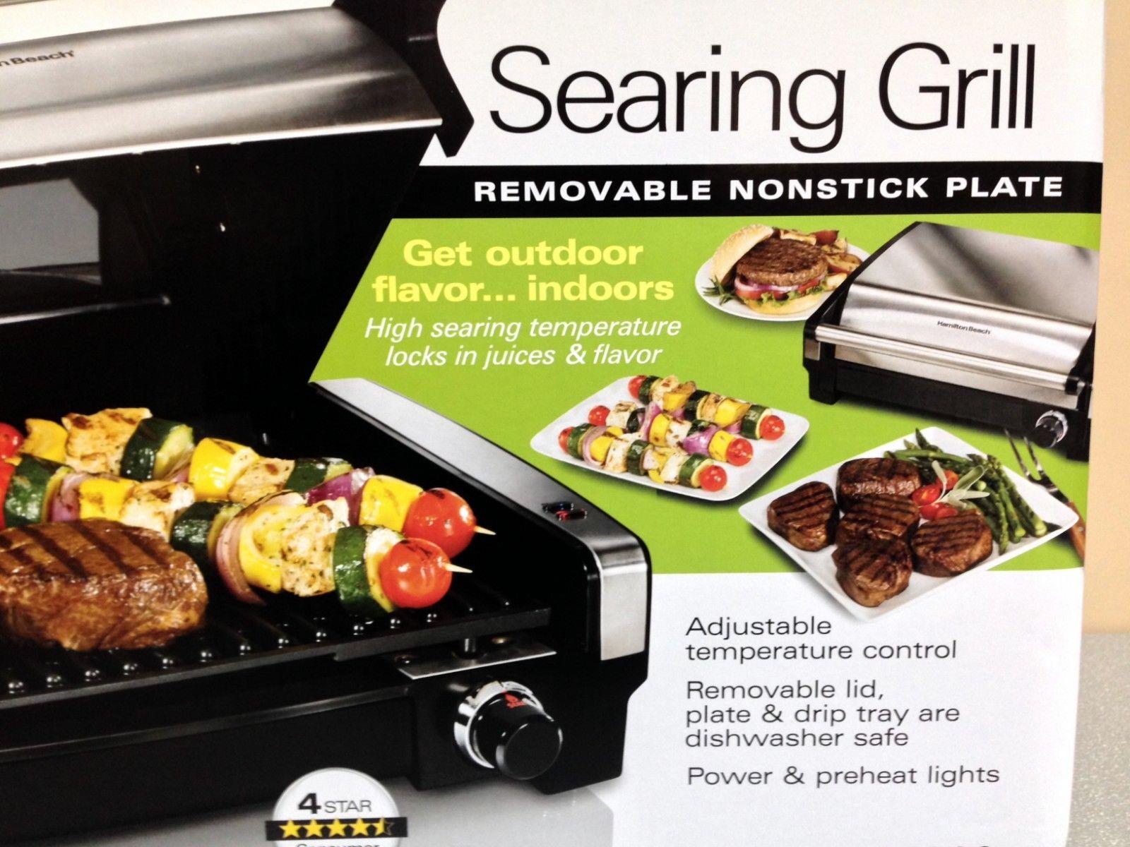 Hamilton Beach (25360) Electric Smokeless Stainless Steel Indoor Grill