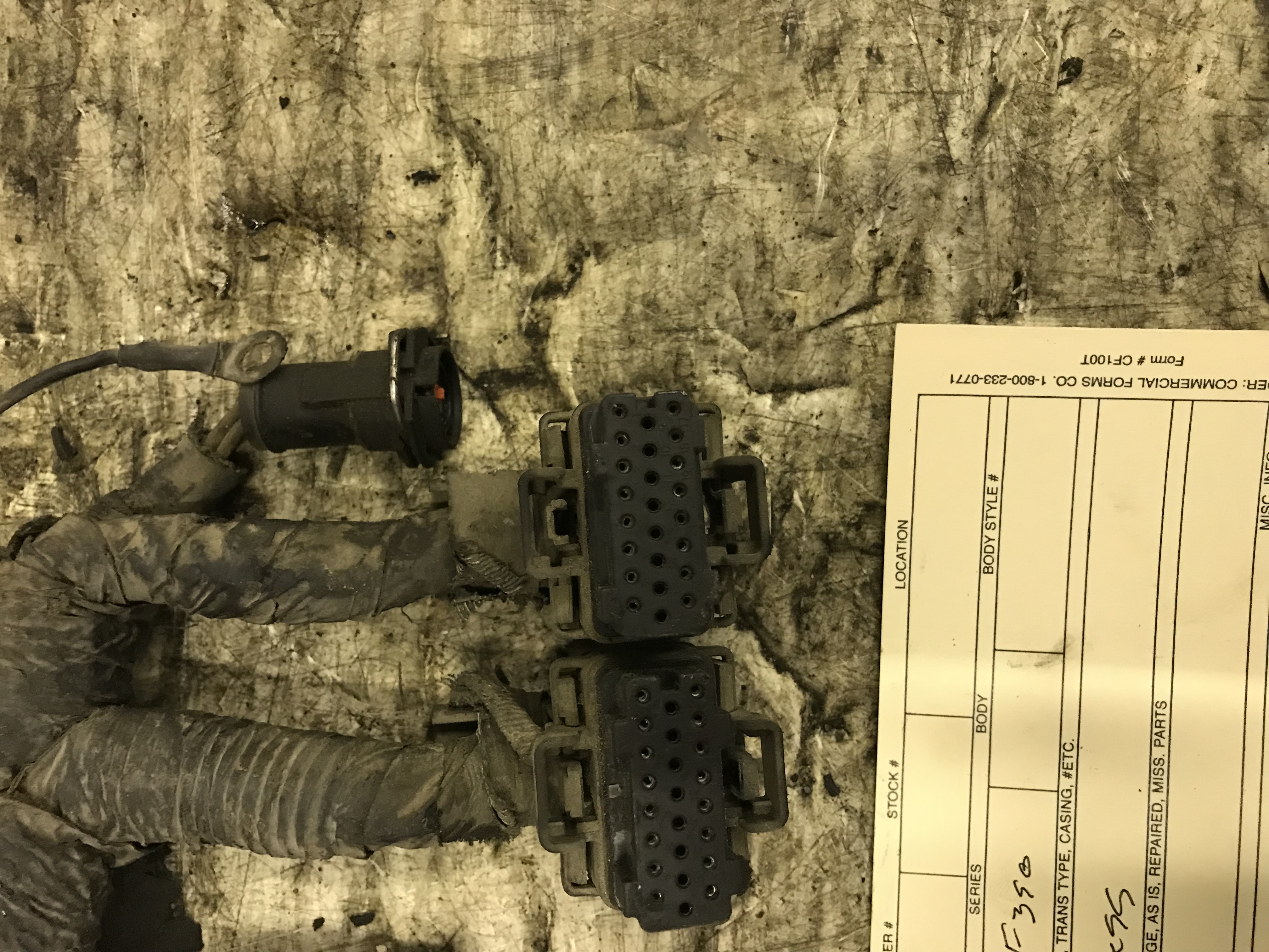 2003-2007 Ford F250/F350 6.0L powerstroke injector wiring harness tag