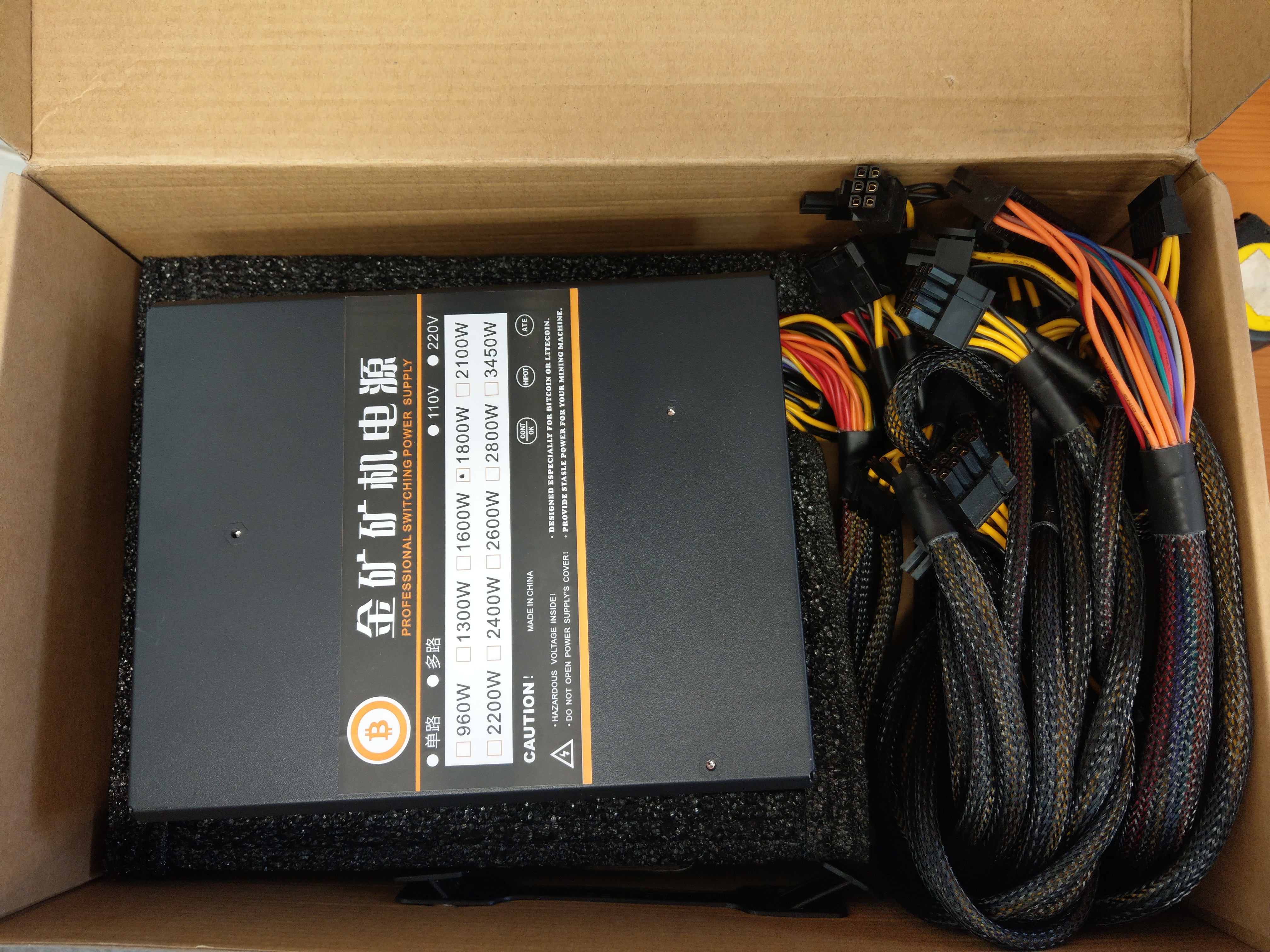 Details About 1800w Professional Switching Power Supply For Bitcoin Mining Computer - 