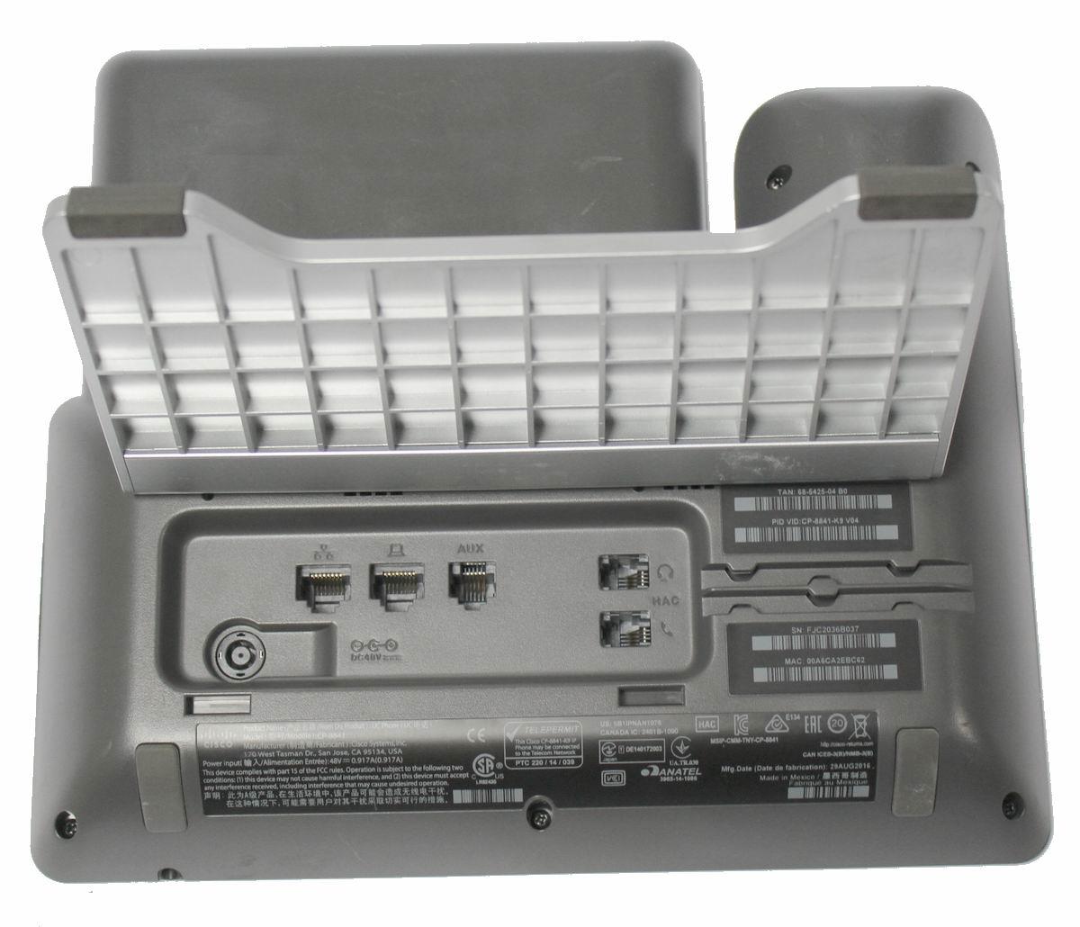 Cisco CP8841K9 5 Programmable Line Key 5 inch. Color VoIP Phone SIP