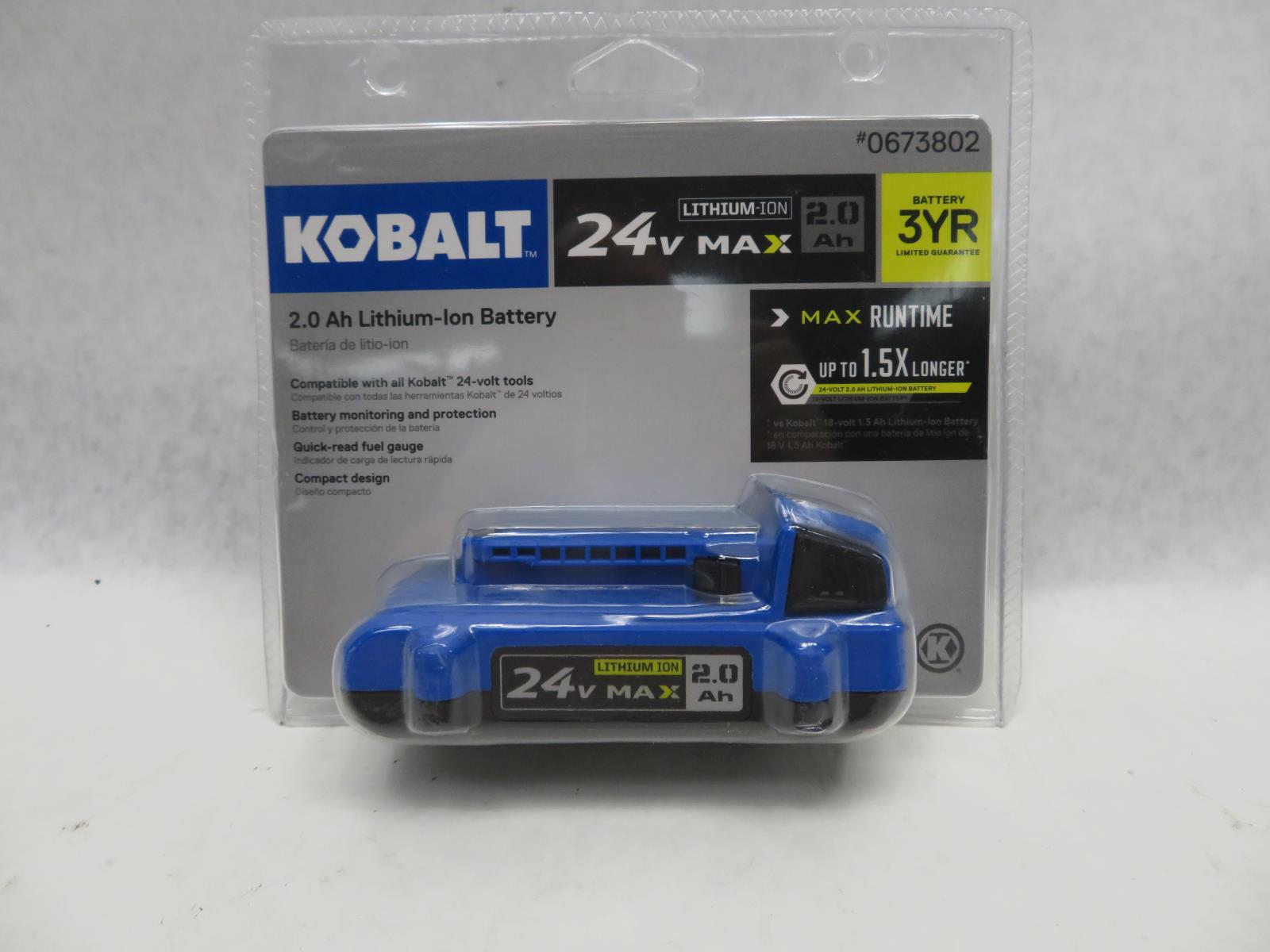Kobalt 24Volt Max 2.0Ah Liion Compact Battery eBay