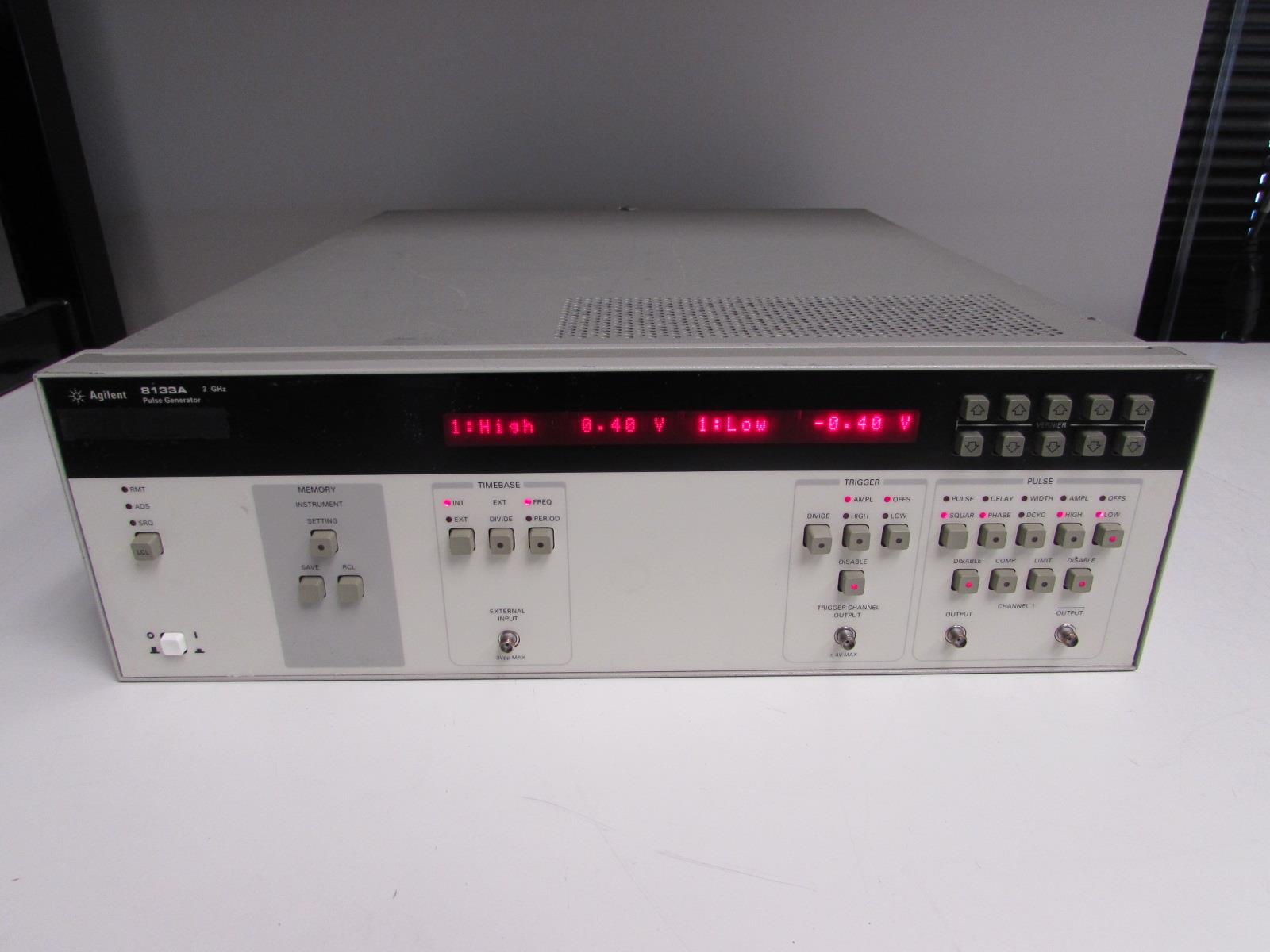 Agilent 8133A HighSpeed Pulse Generator, 3GHz Opt 001 eBay