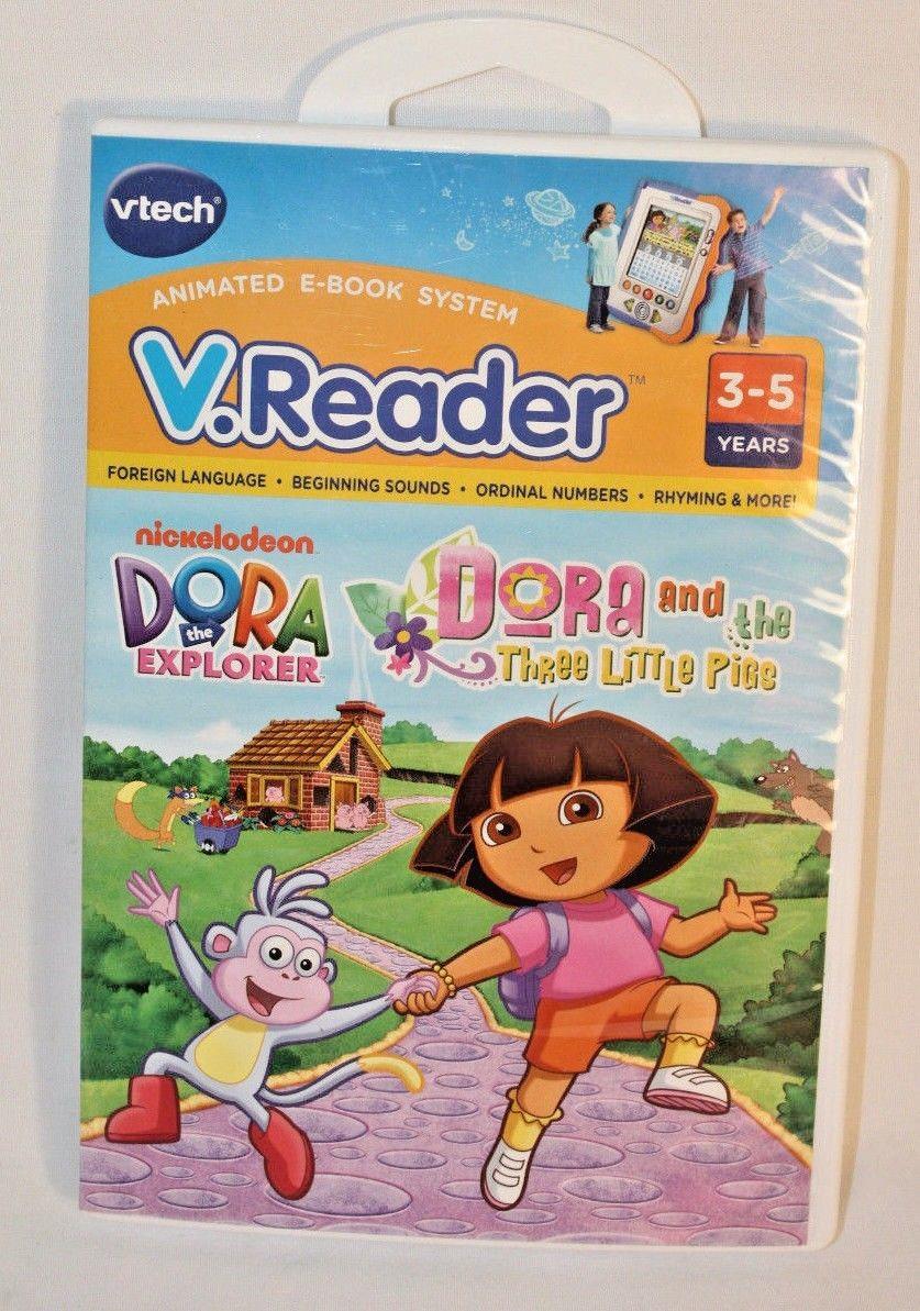 Vtech V.Reader Nickelodeon Dora the Explorer Interactive Reading System ...