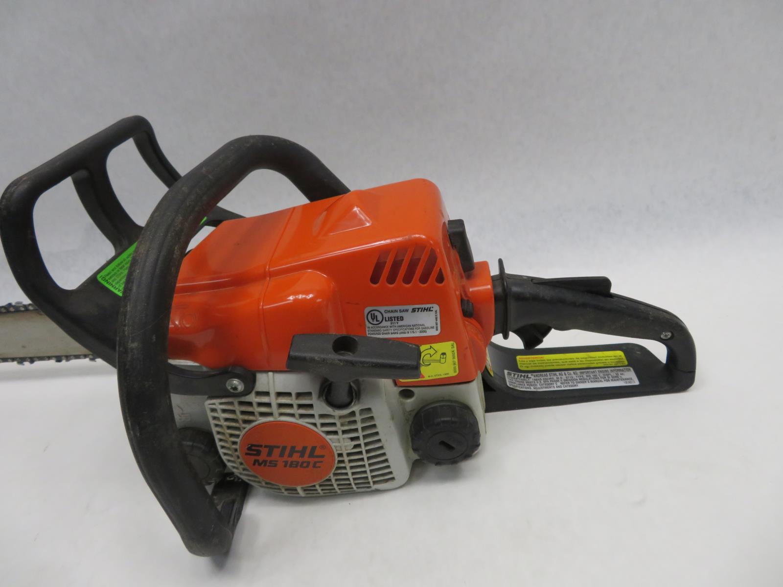 STIHL MS180C Chainsaw 14" Bar & Chain Starts, Runs, Cuts, Easy2Start System eBay