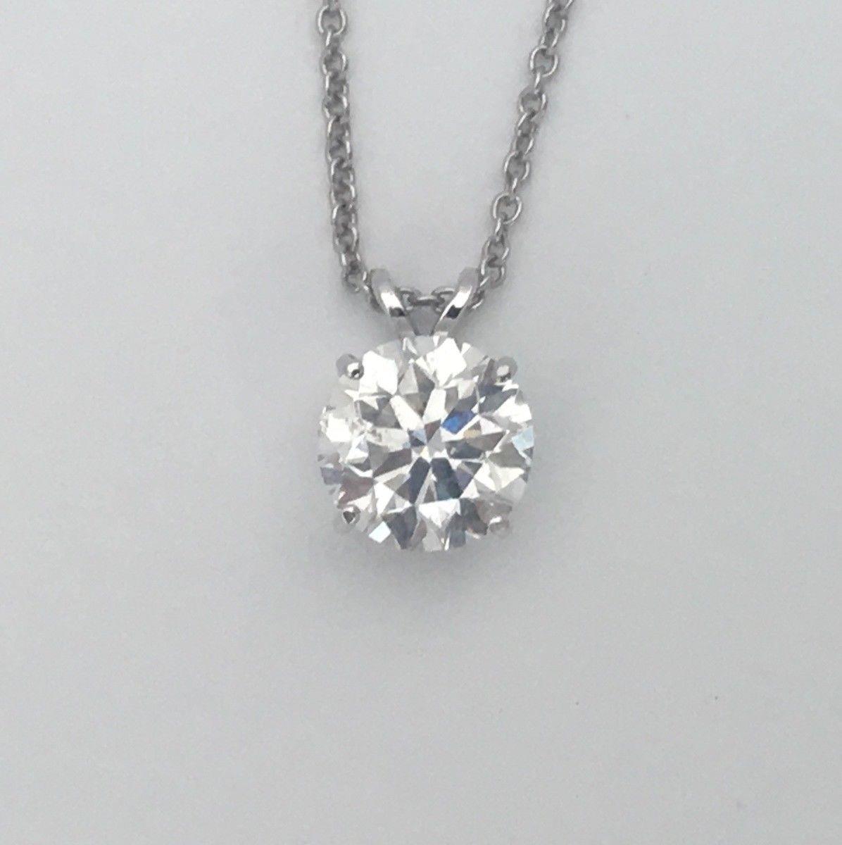1.25 Ct Carat Diamond Pendant Necklace 