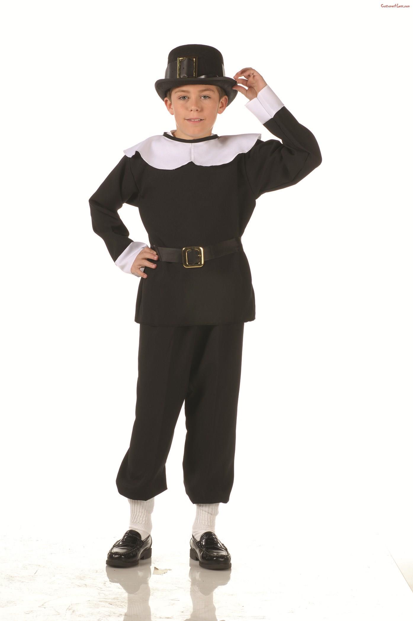 Child Pilgrim Boy Costume Size Large | eBay