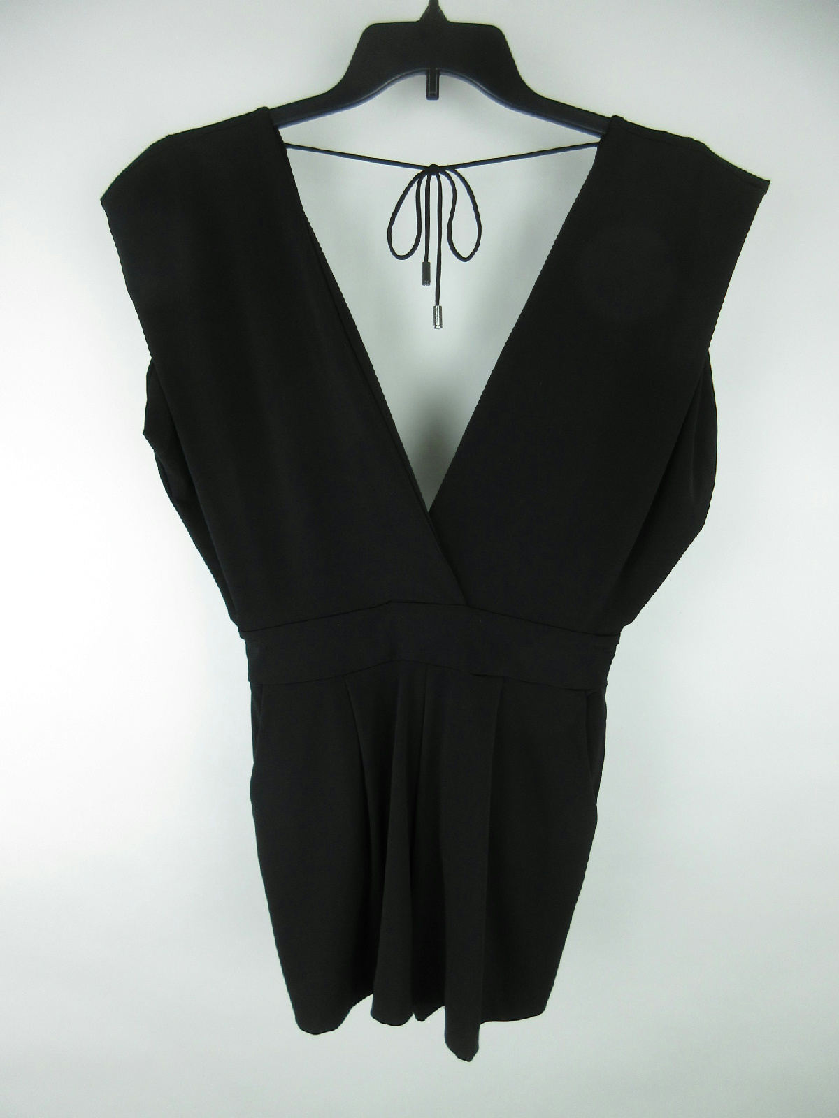 solid black romper