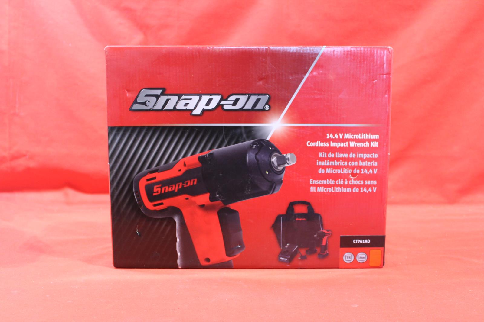 SnapOn (CT761AO) 14.4V Cordless 3/8" Impact Wrench Kit eBay