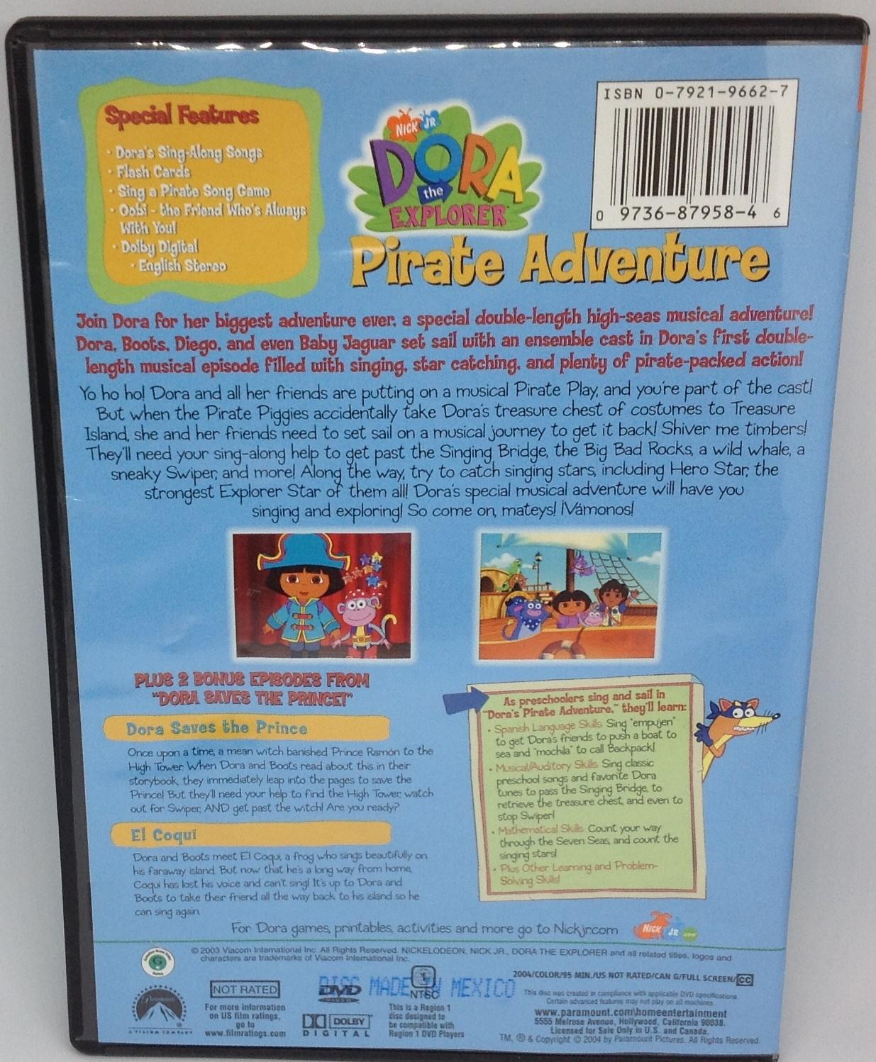 Dora the Explorer - Pirate Adventure (DVD, 2004) 97368795846 | eBay