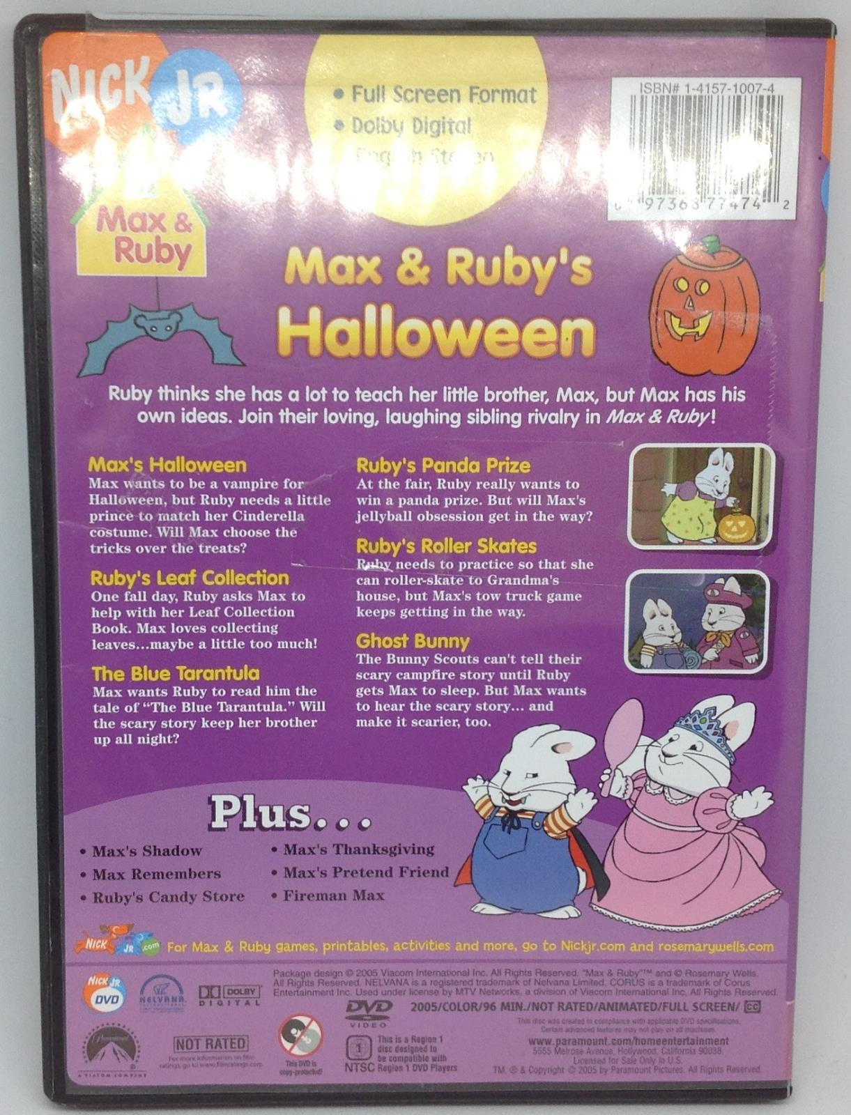 max and ruby perfect pumpkin dvd