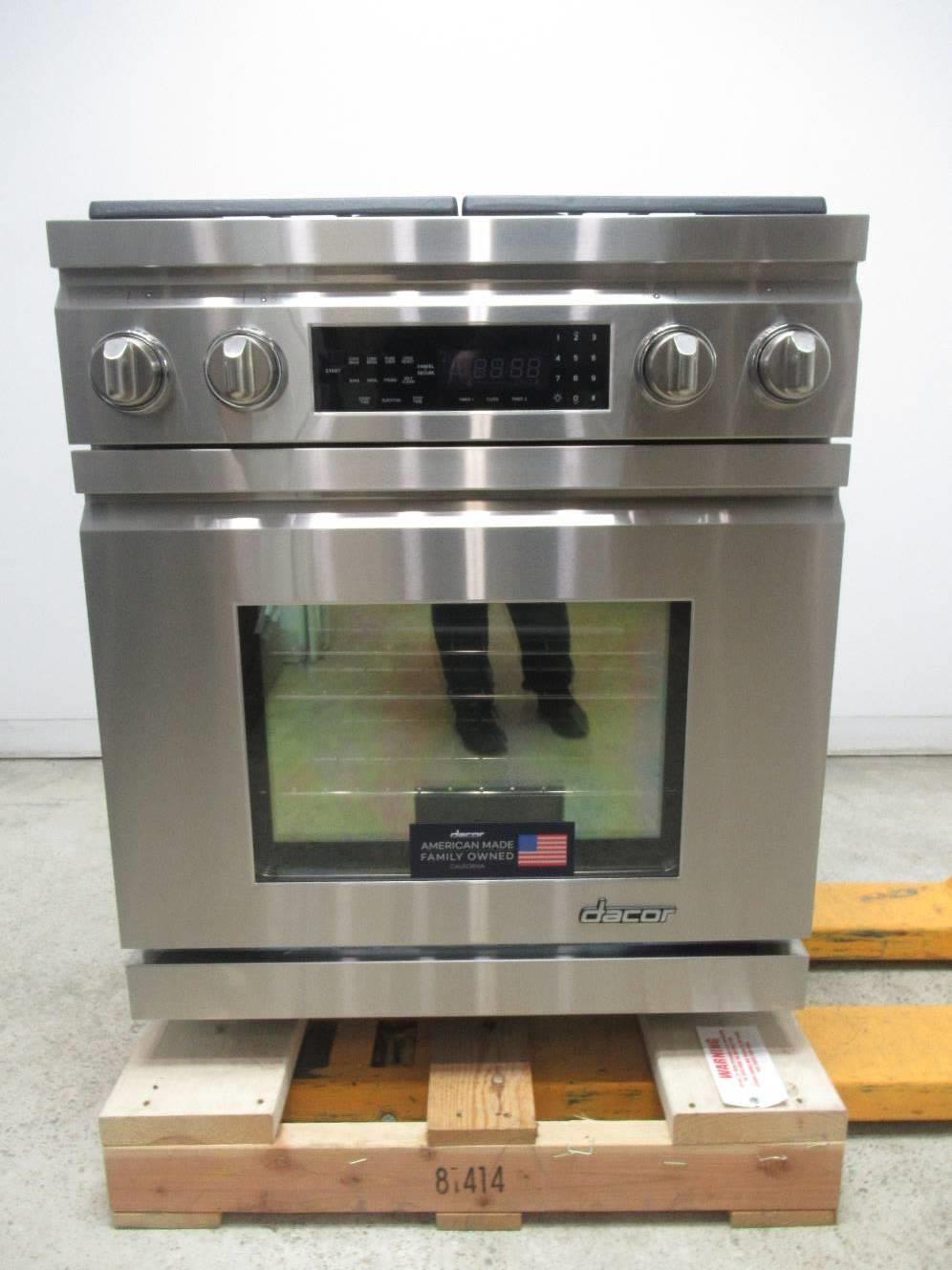 Dacor 30" 4 Burner Smart Flame Tech Convection ProStyle DualFuel Range DR30DNG 847364000716 eBay