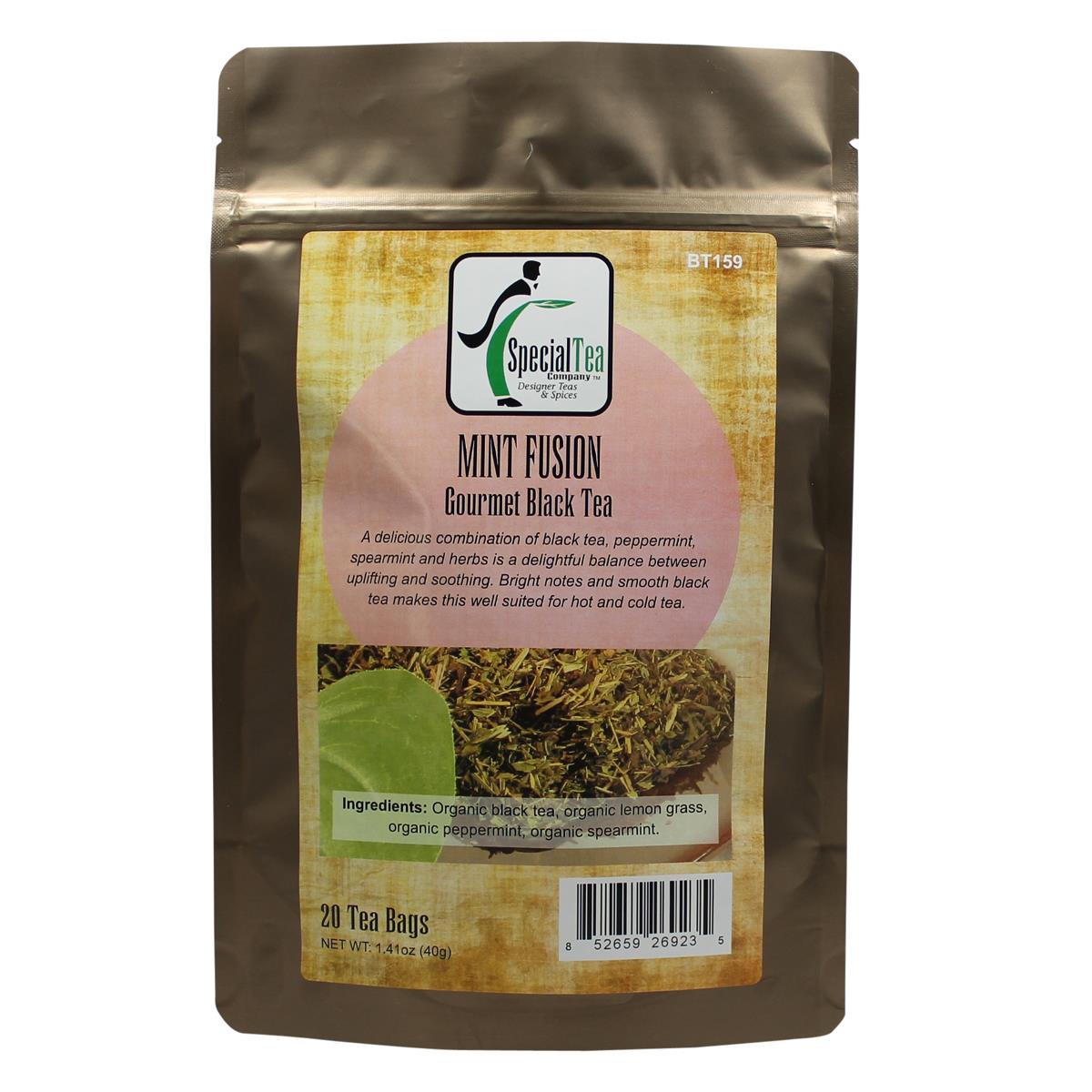 Mint Fusion Organic Gourmet Black Award Winning Tea x 20 Tea Bags 852659269235 eBay
