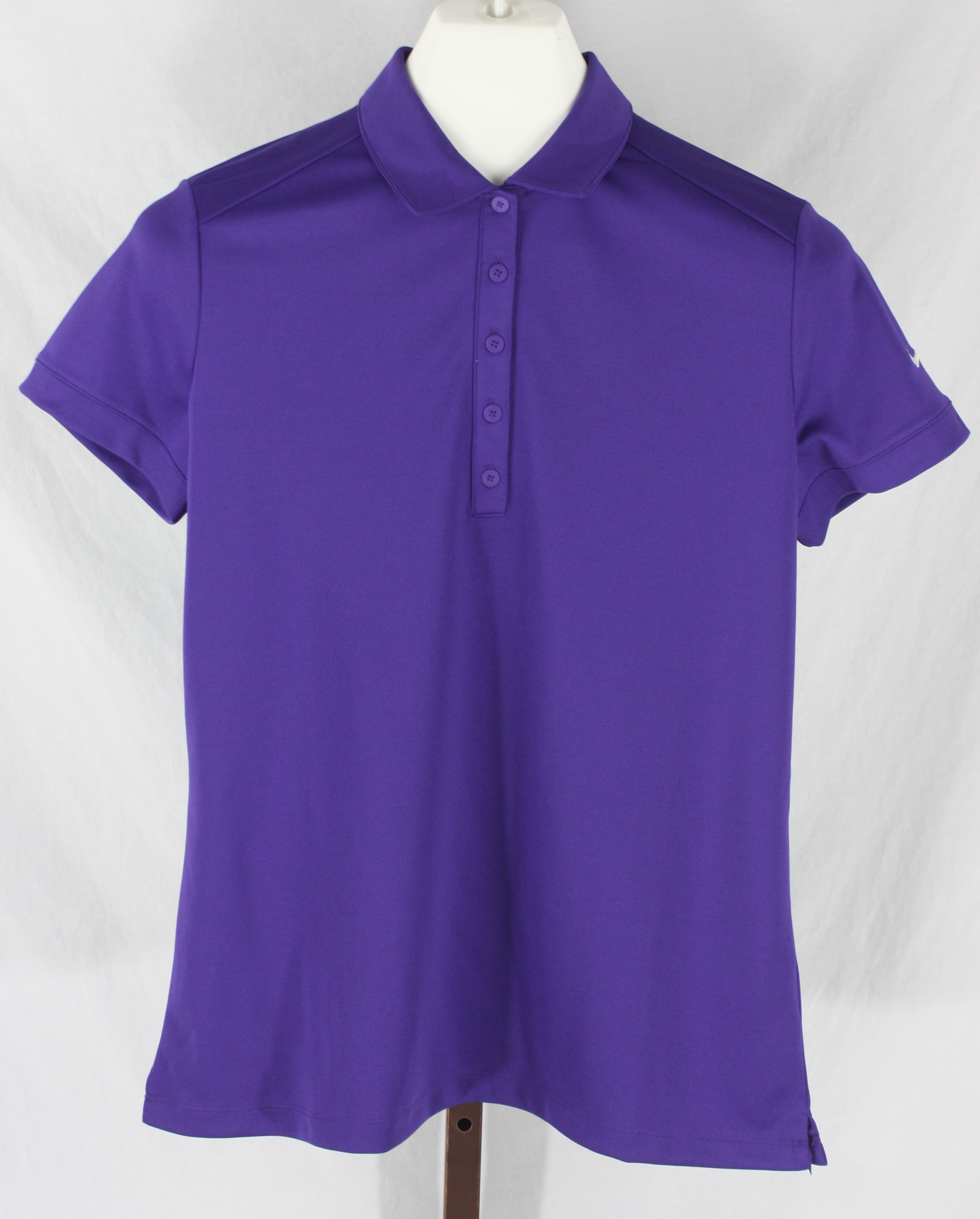Nike Golf Dri-Fit Womens Ladies Purple Short Sleeve Polo Shirt Size ...