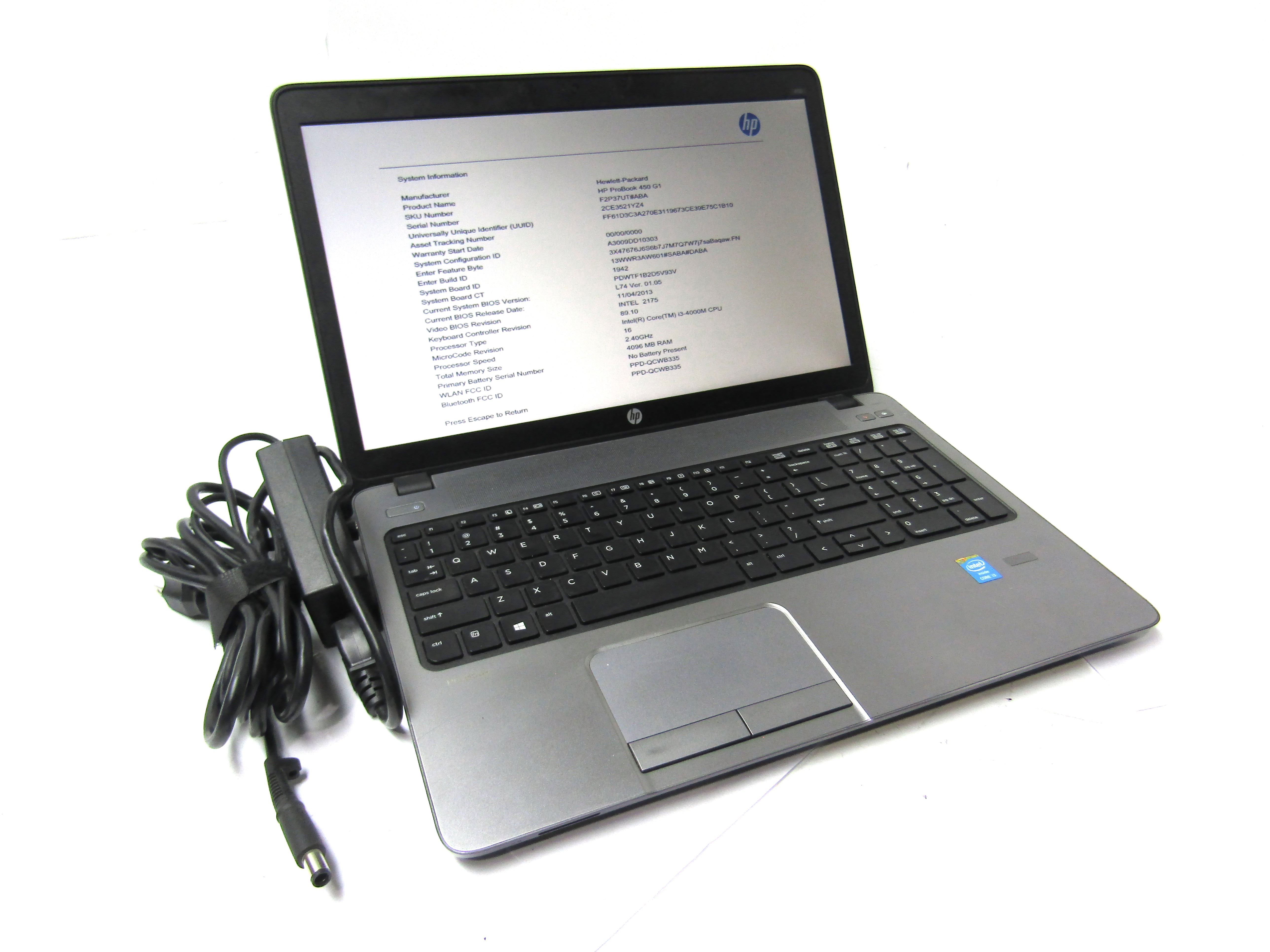 Dell Probook 450 G1 15 6 Laptop 2 4ghz Core Dual I3