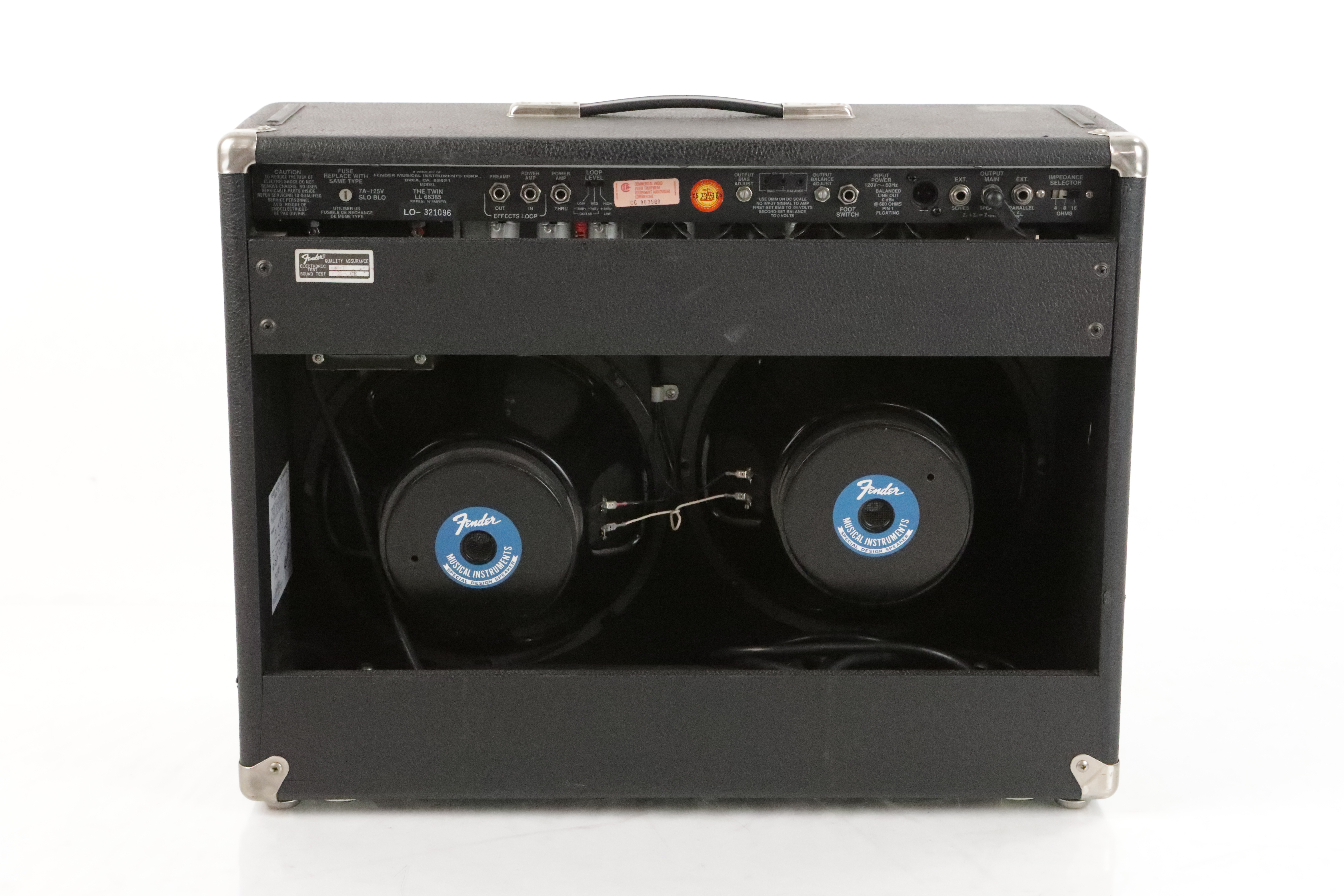 Fender The Twin Red Knob Tube Combo 2x12 Guitar Amplifier w/ Footswitch 35013 eBay